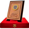 Kabartma Logolu Bronz Metal Ahşap Plaket