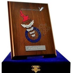 Lazer Kesim Renkli Şükran Anısı Plaket Şilt