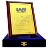 Serigrafi Baskılı Asit İndirme Kumala Ahşap Plaket Şilt