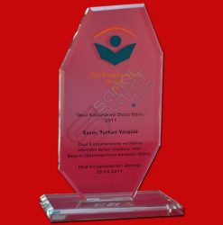 Serigrafi Baskılı Kristal Cam Plaket