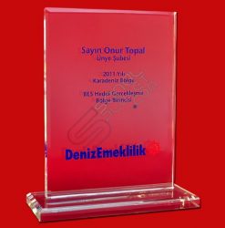 Serigrafi Baskılı Standart Kristal Plaket