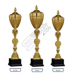 Altın Ödül Derece Kupaları Büyük Boy Özel Logo Alanlı