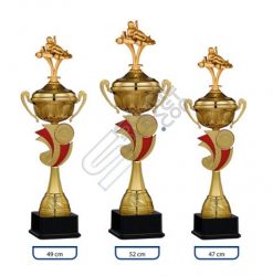 GoKart Yarışı Go Kart Figürlü Kulplu Derece Altın Kupa Ödülü