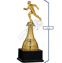 Maraton Koşu Yarışı En Hızlı Koşucu Şampiyonluk Altın Kupa Ödülü 31 cm