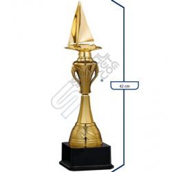 Yat ve Yelken Yarışı Şampiyonluk Ödülü Birincilik Altın Kupası 42 cm